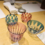 御料理 うえの - 美しい薩摩切子コレクション！私、金赤のこれー♡(一番大きい？)