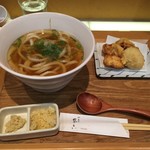 切麦や 甚六 - 190629親子天かけうどん950円