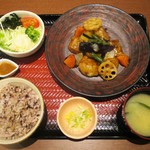Ootoya Gohandokoro - すけそう鱈と野菜の黒酢餡定食 890円（税込）。　　　　　　2019.08.06