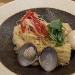 饗 くろ喜 - 大樹町の大蜆のつけそば 麺丼（2,500円）※限定麺 2019.7