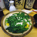 Nomi Tokoro Bakkasu - 「湯どうふ」450円也。ボリューム満点。野菜たっぷり。あつあつでんがな。