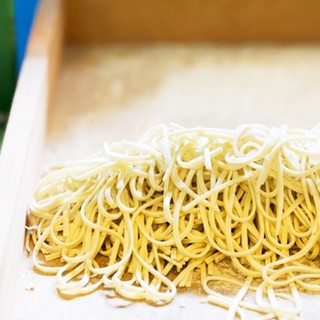 Mizuto's original yakisoba uses homemade <chewy raw noodles>☆