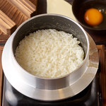 simple Kamameshi (rice cooked in a pot)