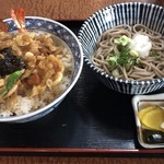 丸平 - 天丼セット：￥８７０