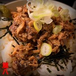 蔵八 - ミニチャーシュー丼は、わさびがいぃ仕事してます