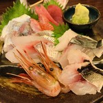 魚と酒 はなたれ - 刺身の13点盛り。