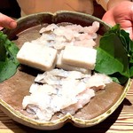 銀座ふじやま - 鱧（はも）しゃぶ・新蓮根・おかわかめ