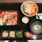 炭火ステーキ坂井 京都三条 - 特撰牛ステーキ重