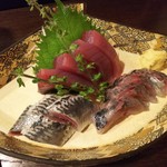 金町製麺 - 刺身盛り合わせ