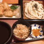 Udon No Shikoku - とり天ざるランチ定食