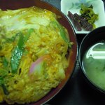 熊の川温泉ちどりの湯 - 親子丼（５００円）。安い！