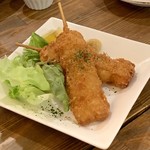 大衆酒場 百崎商店 - 三元豚串カツ 380円(税抜)