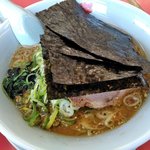 山岡家 - 味噌（味濃いめ・薬味ネギ）