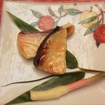 中嶋 - さっぱりの脂ののり具合の西京焼き。