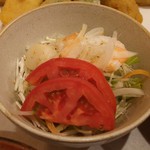 菜をさら - サラダ。