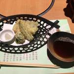 櫻正宗記念館 櫻宴 - 太刀魚、オクラなどの天ぷら