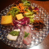 フィーコディンディア - 前菜５種類・サラダ盛り合わせ