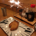 浪花ろばた 頂鯛 - ハッピーバースデー俺❣️と、無理矢理出してもらった花火でーす(((o(*ﾟ▽ﾟ*)o)))♡