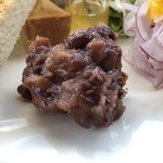 カフェアンドショップ ロータスランド - 2019/08/07
      モーニングＡセット 380円
      ・ゆで卵、餡子、有機コーヒー
      おまかせセット 550円
      ・トマたま天津飯
      ・玉ねぎシューマイ
      ・フレッシュサラダ
      ・スイカ