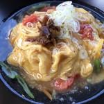 カフェアンドショップ ロータスランド - 2019/08/07
      モーニングＡセット 380円
      ・ゆで卵、餡子、有機コーヒー
      おまかせセット 550円
      ・トマたま天津飯
      ・玉ねぎシューマイ
      ・フレッシュサラダ
      ・スイカ