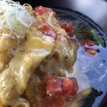 カフェアンドショップ ロータスランド - 2019/08/07
      モーニングＡセット 380円
      ・ゆで卵、餡子、有機コーヒー
      おまかせセット 550円
      ・トマたま天津飯
      ・玉ねぎシューマイ
      ・フレッシュサラダ
      ・スイカ