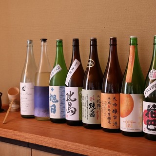 厳選した日本酒のご提供