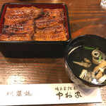 中村家 - コース料理の鰻重と肝吸い　その他、お酒が進む鰻料理をたくさんいただきました