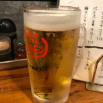 亀戸ホルモン - ◉生ビール 税込み520円　