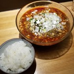 ラーメン巌哲 - 冷やし麻婆麺 ご飯付き