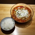 ラーメン巌哲 - 冷やし麻婆麺 ご飯付き