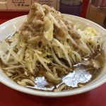 麺屋 桐龍 - 再訪問 2019/08 らーめん(豚2枚) 「ニンニクアブラ」(750円)