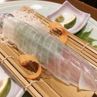 割烹 川田 - ヤリイカのお造り