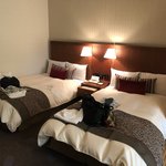 Hotel Harvest Kyu Karuizawa - お部屋のベッド。
