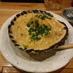 和酒菜　三ッ星 - ホタテの貝焼き味噌 生うにのせ