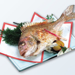 Special order “live grilled sea bream”