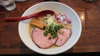 中華そば 響 - 期間限定 焼きあご冷やし塩そば \900