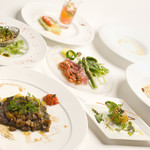 Premium lunch course with all-you-can-drink soft drinks <6 items>