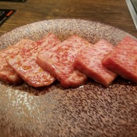 焼肉家 KAZU 別邸 - カルビ   A5の黒毛和牛リブサーロイン　1,300円