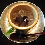 菊乃井 - 水物(黒糖シャーベット)
