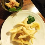 釜めし 串焼き 六左衛門 - チーズの揚げ＆長いも醤油漬け