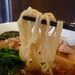 あじと - 中細ちぢれ麺