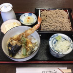 でんべえ - せいろとミニ天丼セット  900円