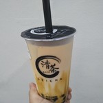 清茶 - 清茶紅茶黒糖タピオカラテ（M） 550円