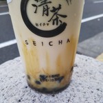 清茶 - 清茶紅茶黒糖タピオカラテ（M） 550円