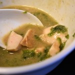 らぁ麺 飛鶏 - 鶏白湯つけめんとバラのり(スープ割り)