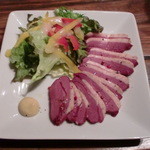 ビアパブ　ベアレン - 鴨肉のスモーク（峠舘マイスター作）