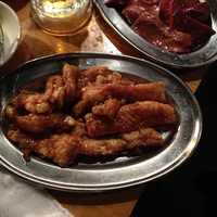 焼肉ホルモン 稲田 - ミノサンド