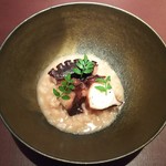 イル アオヤマ - ●リゾット、日間賀島のマダコ