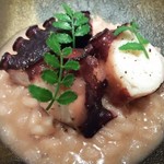 イル アオヤマ - ●リゾット、日間賀島のマダコ