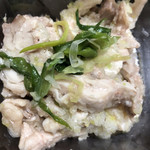 柿安ダイニング - 九条ネギと鶏肉和え